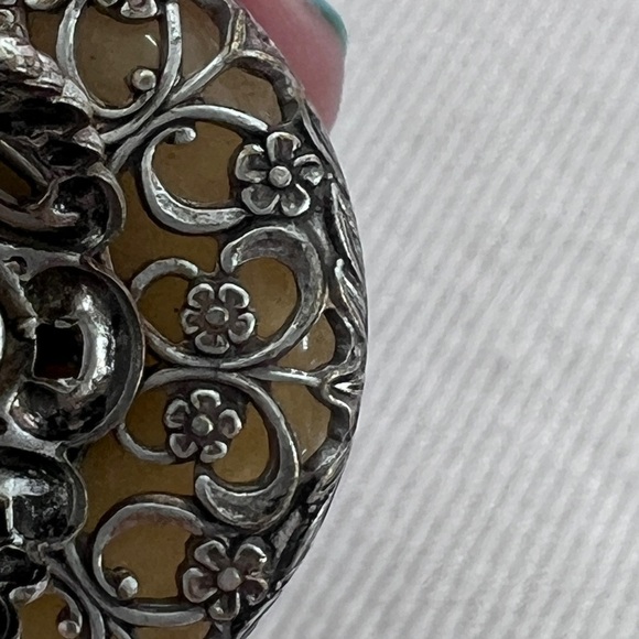 Adorable Ollipop USA cocktail ring Iolite stones Size 6.5 adjustable - Picture 4 of 12